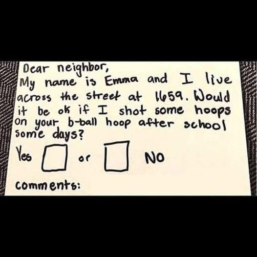 Neighbour Has Perfect Response To Little Girl!