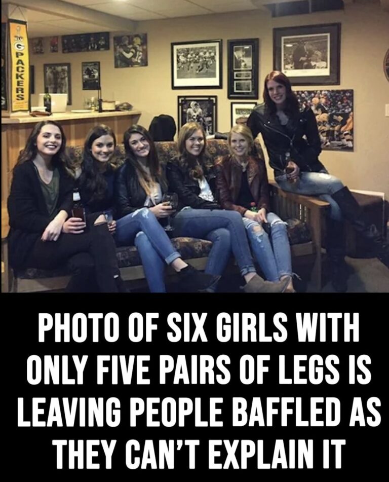The internet is baffled by this optical illusion of six girls with only five pairs of legs