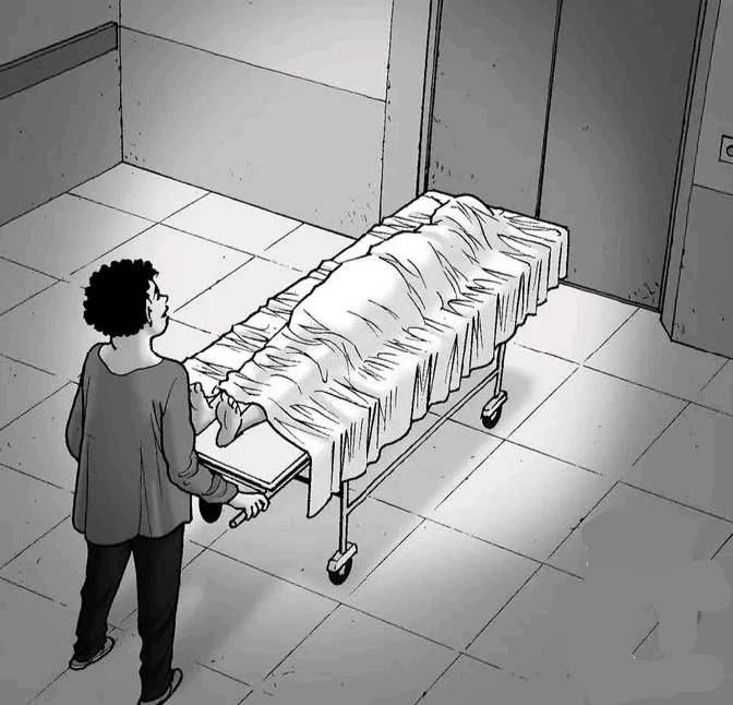 Walk into an elevator and seeing a sad life memory