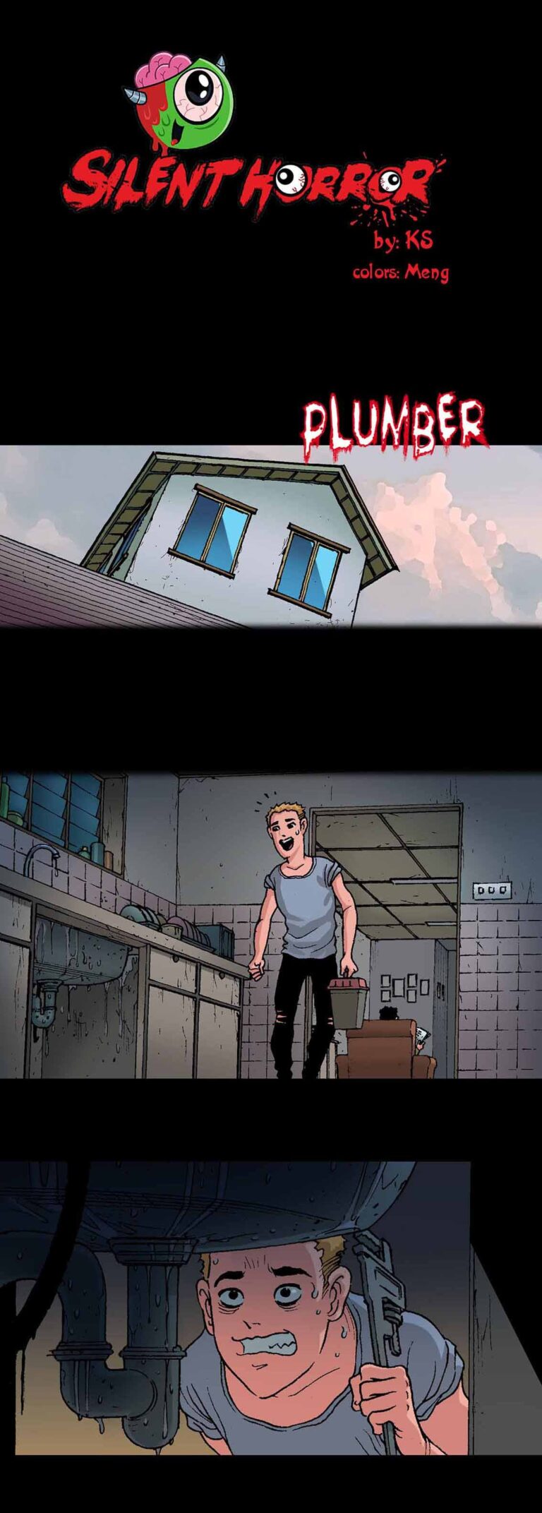 Repair the water pipe in haunted house