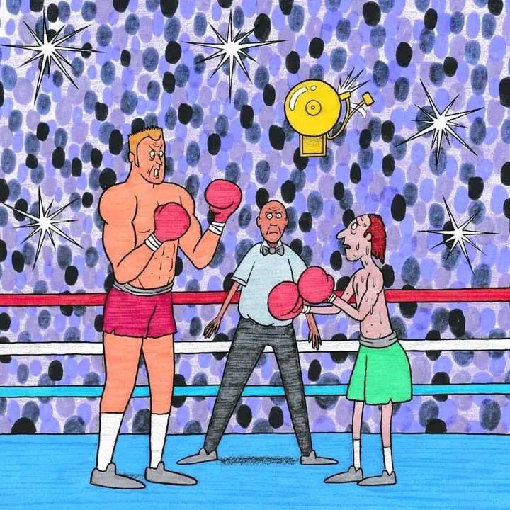 Boxers in a Boxing Ring”.