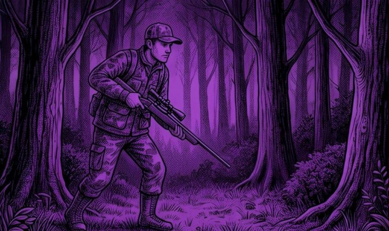 In the middle of the forest