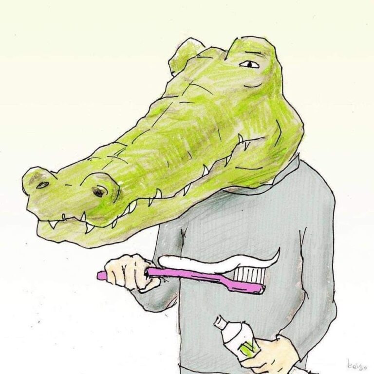 It’s hard to be crocodile😂