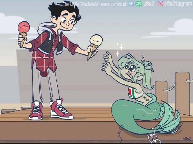 He gave her an ice cream