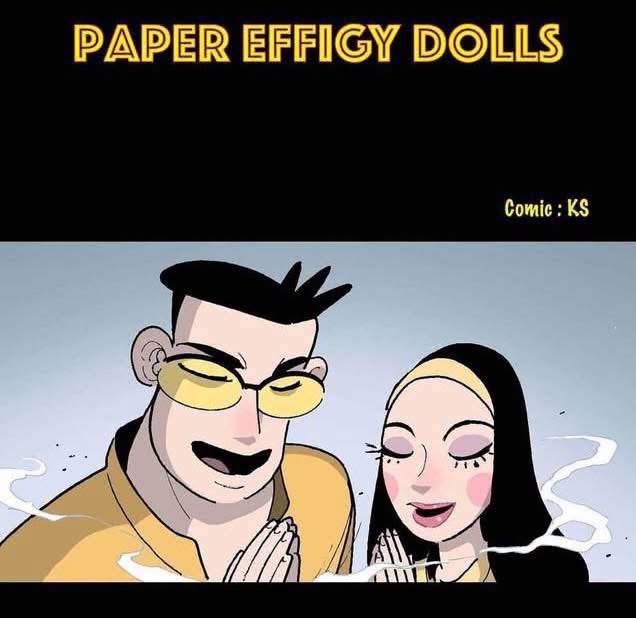 Paper effigy dolls